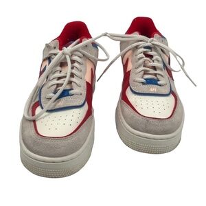 Nike Womens Air Force 1 Shadow Sail Royal Red Sneakers Size 9.5